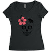 day of dead sugar skull Women's Triblend Scoop T-shirt