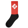 ninja crossing sign Socks