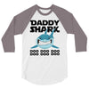 Daddy Shark Doo Doo Doo 3/4 Sleeve Shirt