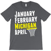 January February Michigan April - March Madness Basketball T-Shirt