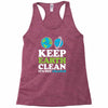 keep earth clean it's not uranus kawaii planets Racerback Tank