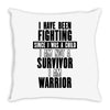 i am warrior Throw Pillow