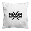 never surrender 2 Throw Pillow