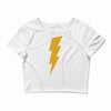 lightning bolt camera flash Crop Top