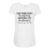 the tree isn't the only getting lit this christmas Maternity Scoop Neck T-shirt
