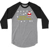 santa peeing merry christmas 3/4 Sleeve Shirt