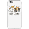 crazy cat lady iPhone 6/6s Case
