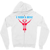 i need a hug Zipper Hoodie