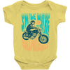 smile more, ride a motorcycle Baby Onesie
