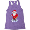 father christmas ringing xmas bells santa Racerback Tank