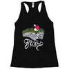 don't step on the grass Racerback Tank
