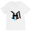 Killerbunny2007 Rainbow Overflow V-Neck Tee