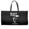 black flag Weekender Totes