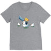 mighty hero atop a chicken V-Neck Tee