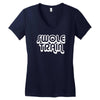 swole train Women's V-Neck T-Shirt