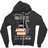 ninja cat Zipper Hoodie