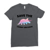 Save The Chubby Unicorns Ladies Fitted T-Shirt