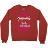 Celebrating With the 5th Birthday Queen Crewneck Sweatshirt