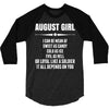 Super August Girl 3/4 Sleeve Shirt