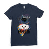 who loves papillon Ladies Fitted T-Shirt