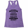 Super Cool Grandmother Of A Freaking Awesome Granddaughter Racerback Tank