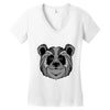 panda zentagle Women's V-Neck T-Shirt
