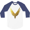 the fly bird   maverick jake paul   gold 3/4 Sleeve Shirt