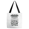I Am A February Women Tote Bags