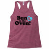 Bun in the Oven with Heart Baby Boy Racerback Tank