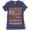 Aquarians Difficult Ones To Understand Zodiac Tees Ladies Fitted T-Shirt