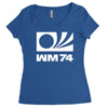 wm 74 germany world cup 1974 retro football Women's Triblend Scoop T-shirt