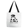 bearly awake Tote Bags