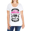 I Have A Pretty Daughter Gun A Shovel And An Alibi Ladies Curvy T-Shirt
