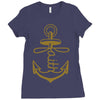 anchored faith Ladies Fitted T-Shirt