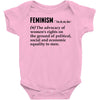 Feminism Noun Baby Onesie