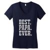 best papa ever Women's V-Neck T-Shirt