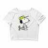 snoopy golf Crop Top