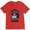 Never Underestimate A Man Who Watches Lost in Space And Was Born in De V-Neck Tee