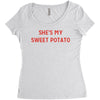 she's my sweet potato Women's Triblend Scoop T-shirt