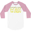 Wah (Waluigi's Voice) 3/4 Sleeve Shirt