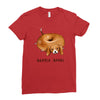 beagle bagel Ladies Fitted T-Shirt