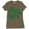 kiss me for luck Ladies Fitted T-Shirt