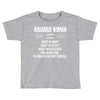 Aquarius Woman Toddler T-shirt