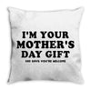 I'm Your Mother's Day Gift Dad Says You're Welcome Throw Pillow