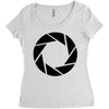 aperture science Women's Triblend Scoop T-shirt