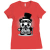 steampunk panda Ladies Fitted T-Shirt