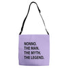 nonno the man the myth the legend Adjustable Strap Totes