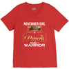november  girl is a perfect combination of princess and warrior V-Neck Tee
