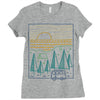 camp river Ladies Fitted T-Shirt