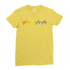 LGBT Heartbeat Ladies Fitted T-Shirt